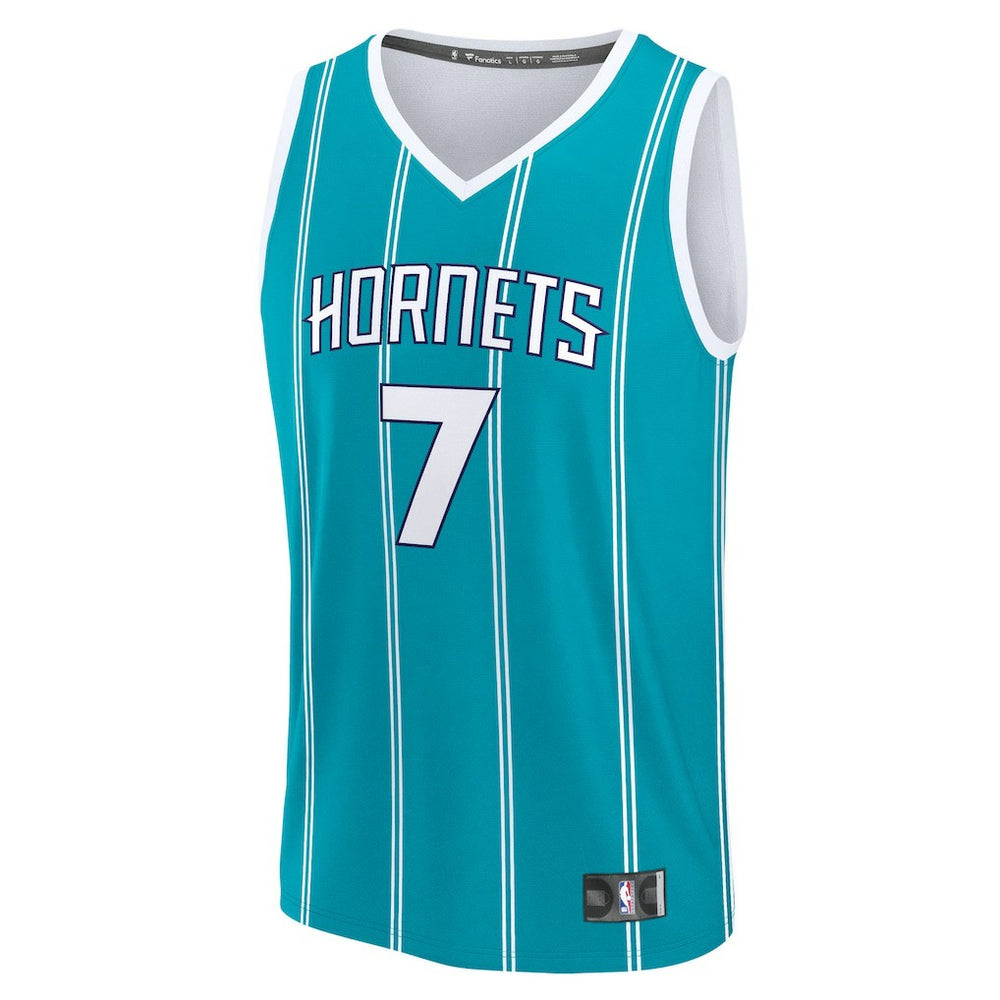 Kon Knueppel Charlotte Hornets 2025 NBA Draft First Round Pick Fast Break Replica Jersey Icon Edition Teal - Fanatics
