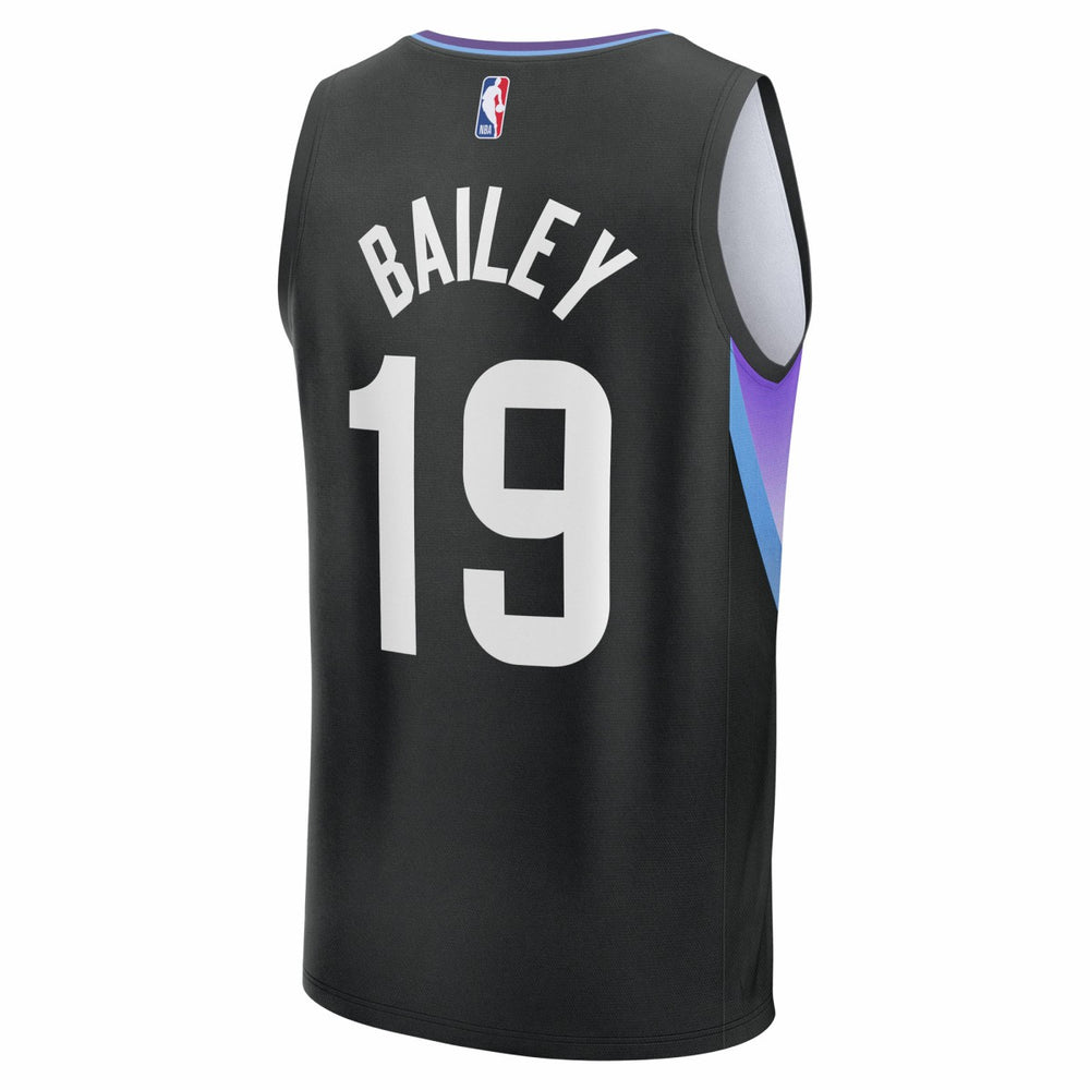 Ace Bailey Utah Jazz 2025 NBA Draft First Round Pick Fast Break Replica Jersey Statement Edition Black - Fanatics