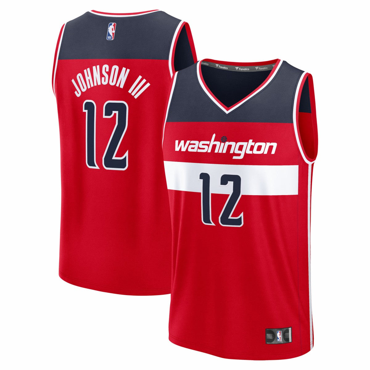 Tre Johnson III Washington Wizards 2025 NBA Draft First Round Pick Fast Break Replica Jersey Icon Edition Red - Fanatics