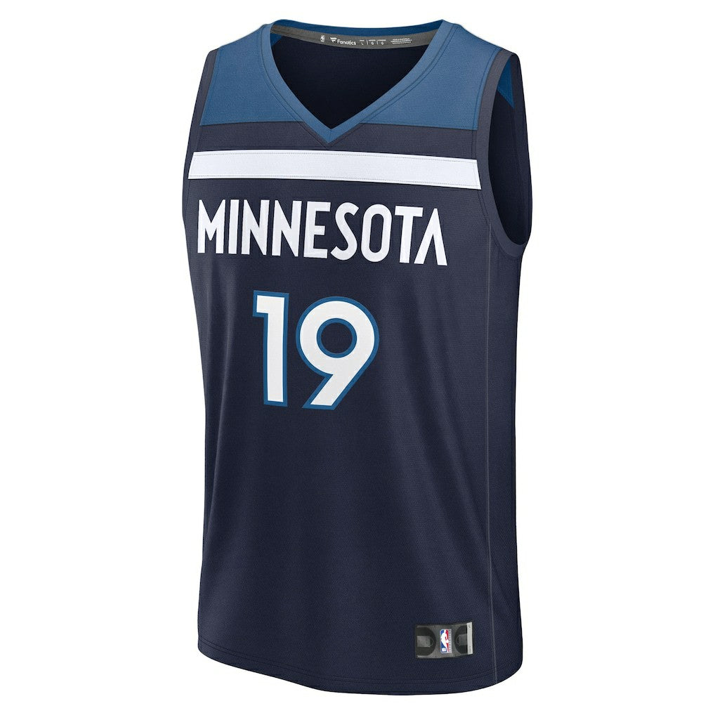 Joan Beringer Minnesota Timberwolves 2025 NBA Draft First Round Pick Fast Break Replica Jersey Icon Edition Navy - Fanatics