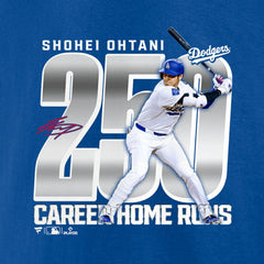 Shohei Ohtani Los Angeles Dodgers 250 Home Runs T-Shirt - Royal T-shirts