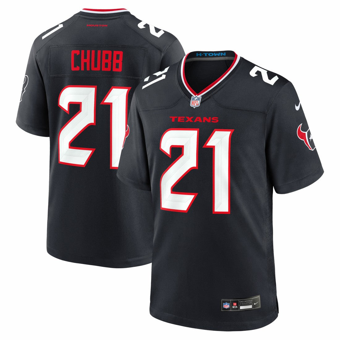 Nick Chubb Houston Texans Team Game Jersey - Navy Jerseys