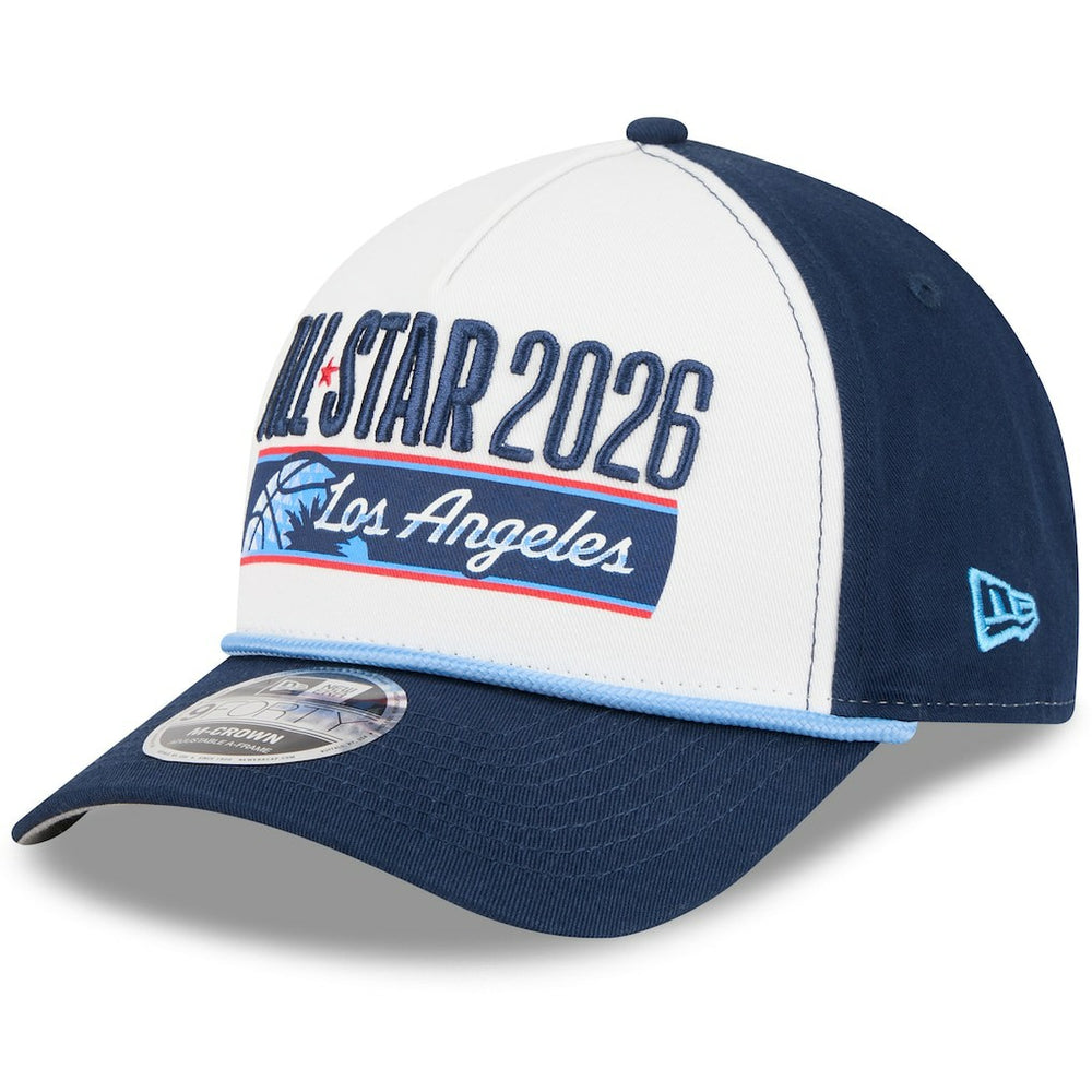 2026 NBA All-Star Game A-Frame 9FORTY Adjustable Hat White/Navy - New Era