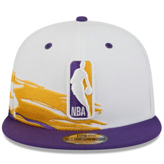 Los Angeles Lakers 2026 NBA All-Star Game Brushstroke 9FIFTY Snapback Hat White/Purple - New Era