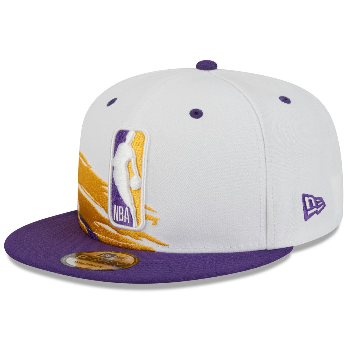 Los Angeles Lakers 2026 NBA All-Star Game Brushstroke 9FIFTY Snapback Hat White/Purple - New Era