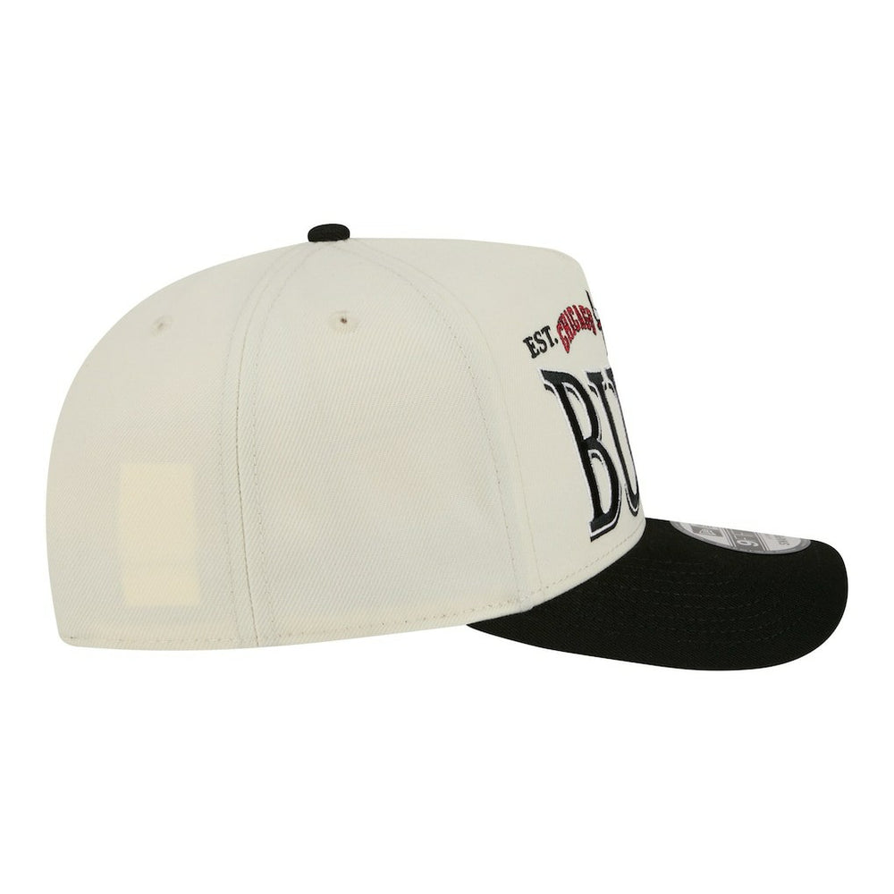 Chicago Bulls Stretched 2-Tone A-Frame 9FIFTY Adjustable Hat Cream/Black - New Era
