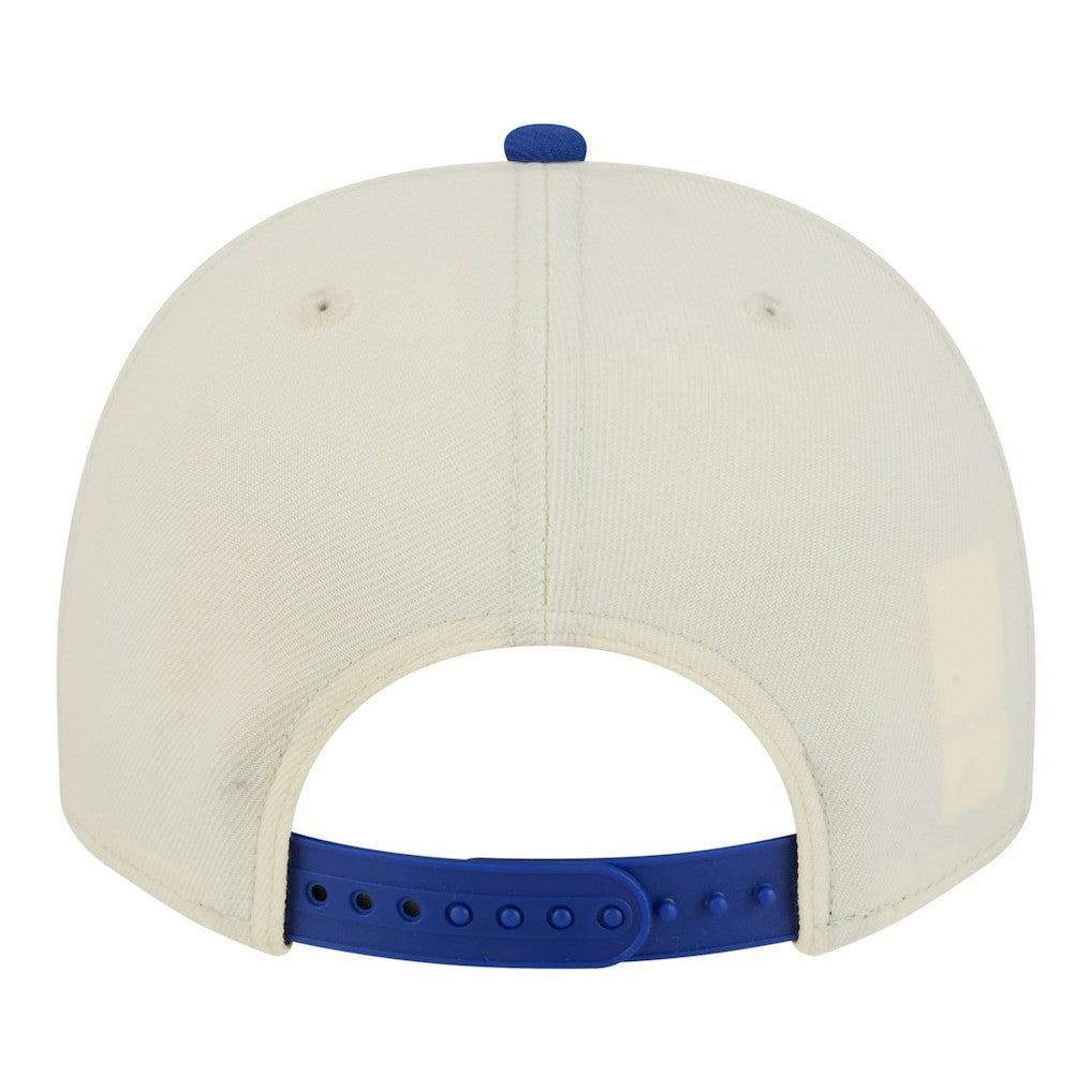 Golden State Warriors Stretched 2-Tone A-Frame 9FIFTY Adjustable Hat Cream/Royal - New Era outlet