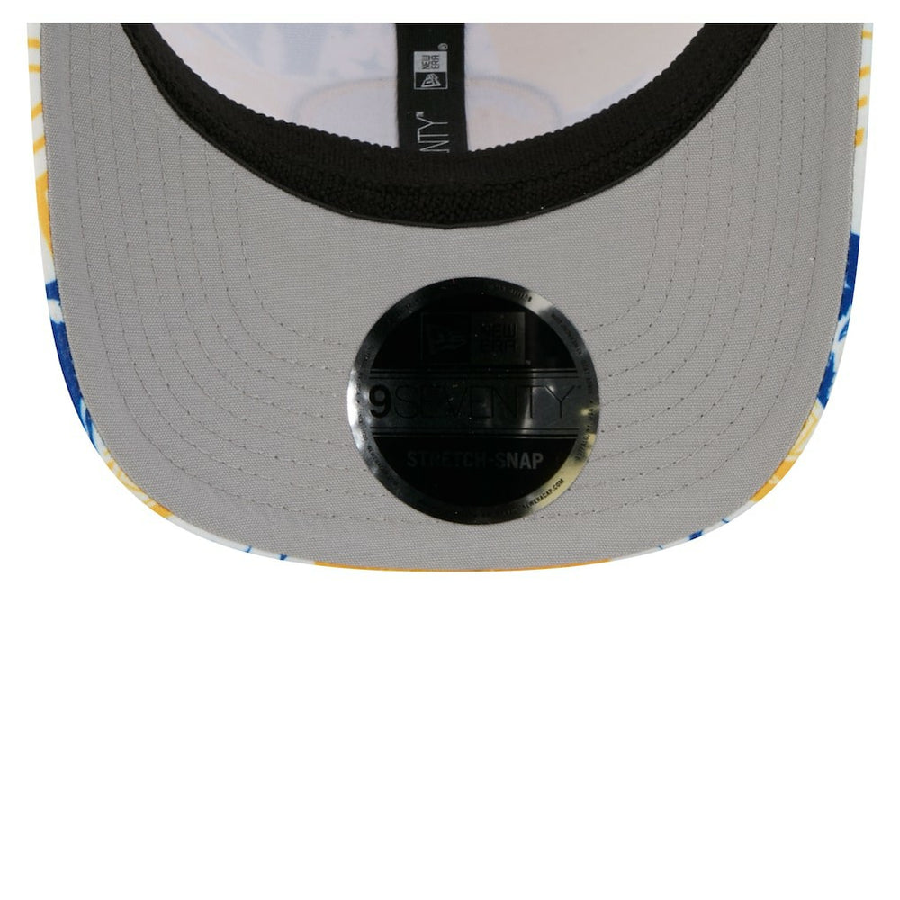 Golden State Warriors Fan Pack Tropical Pattern 9SEVENTY Adjustable Hat White - New Era