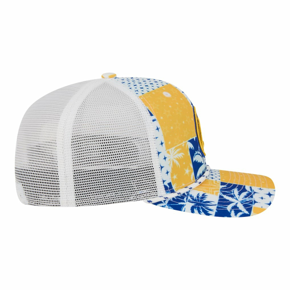 Golden State Warriors Fan Pack Tropical Pattern 9SEVENTY Adjustable Hat White - New Era