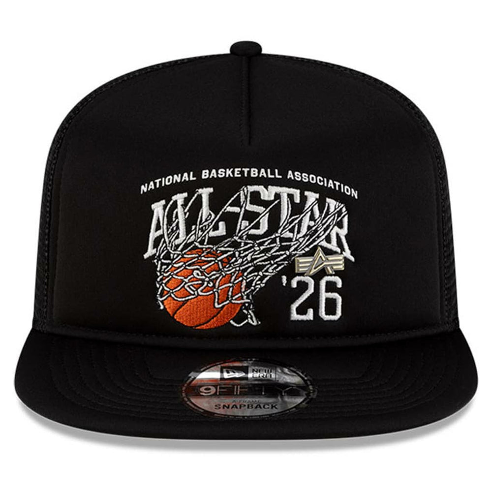 2026 NBA All-Star Game x Alpha Industries 9FIFTY Snapback Trucker Hat Black - New Era