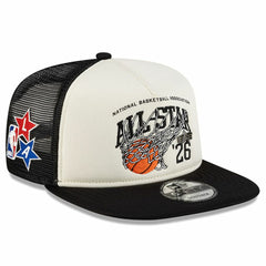 2026 NBA All-Star Game x Alpha Industries 9FIFTY Snapback Trucker Hat White/Black - New Era