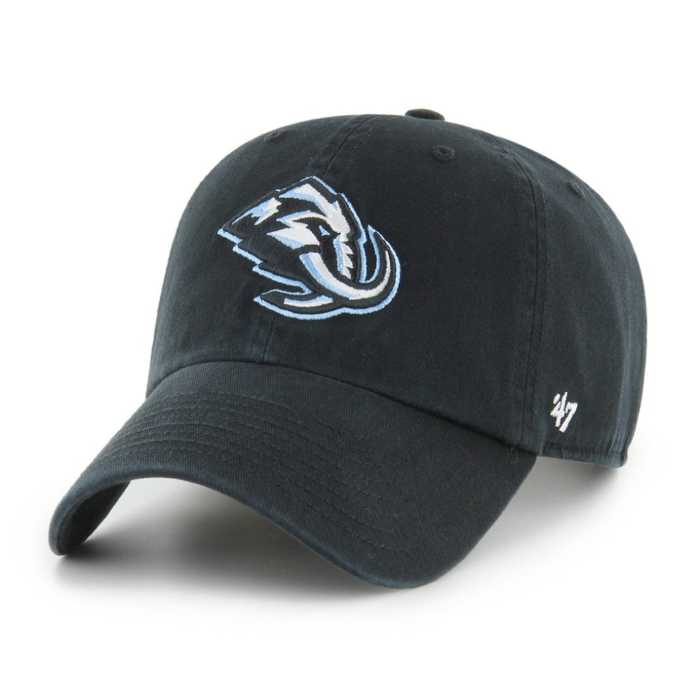 Utah Mammoth '47 Logo Clean Up Adjustable Hat - Black | US 203255146