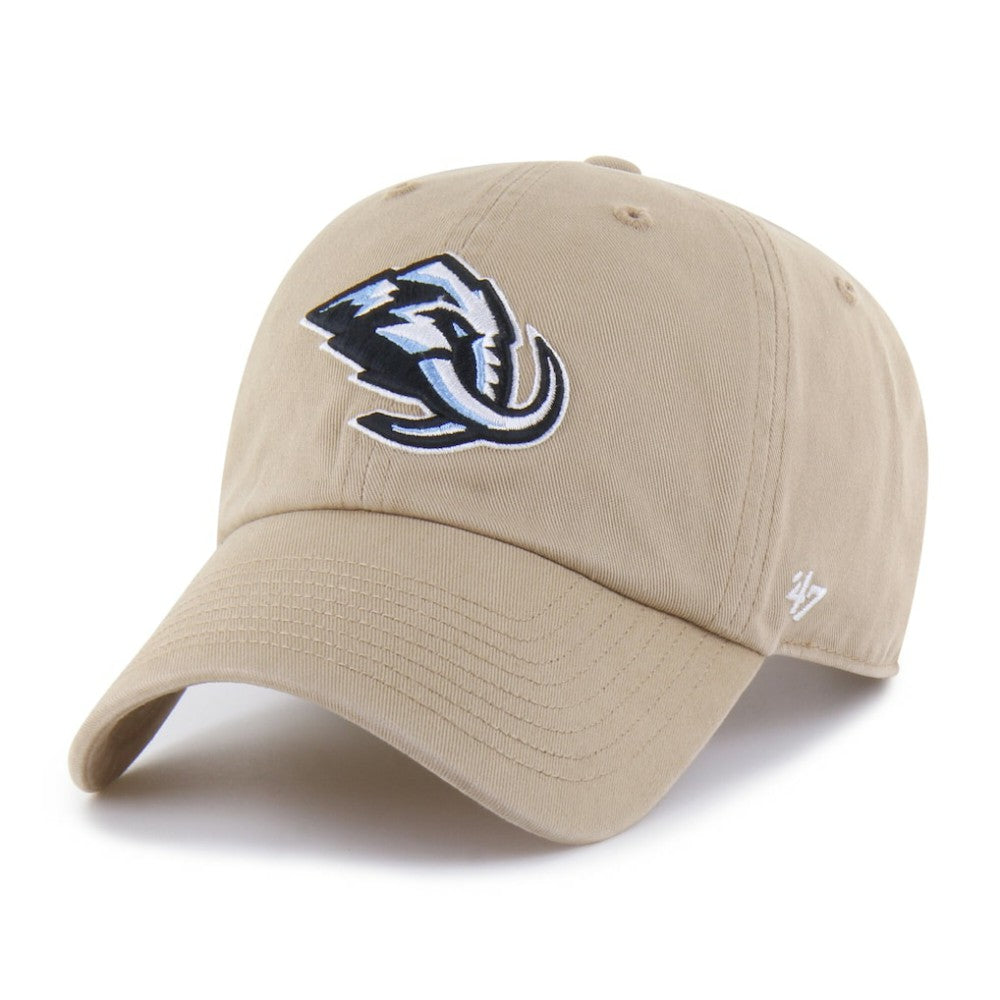 Utah Mammoth '47 Logo Clean Up Adjustable Hat - Khaki | US 203255157
