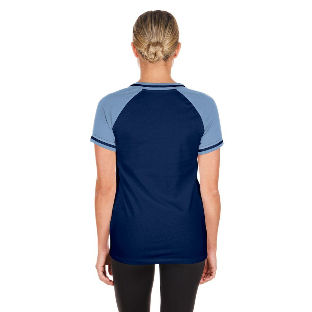 Tampa Bay Rays New Era Women's Gameday V-Neck T-Shirt - Navy T-shirts