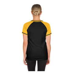 Pittsburgh Pirates New Era Women's Gameday V-Neck T-Shirt - Black T-shirts