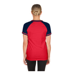 Los Angeles Angels New Era Women's Gameday V-Neck T-Shirt - Red T-shirts