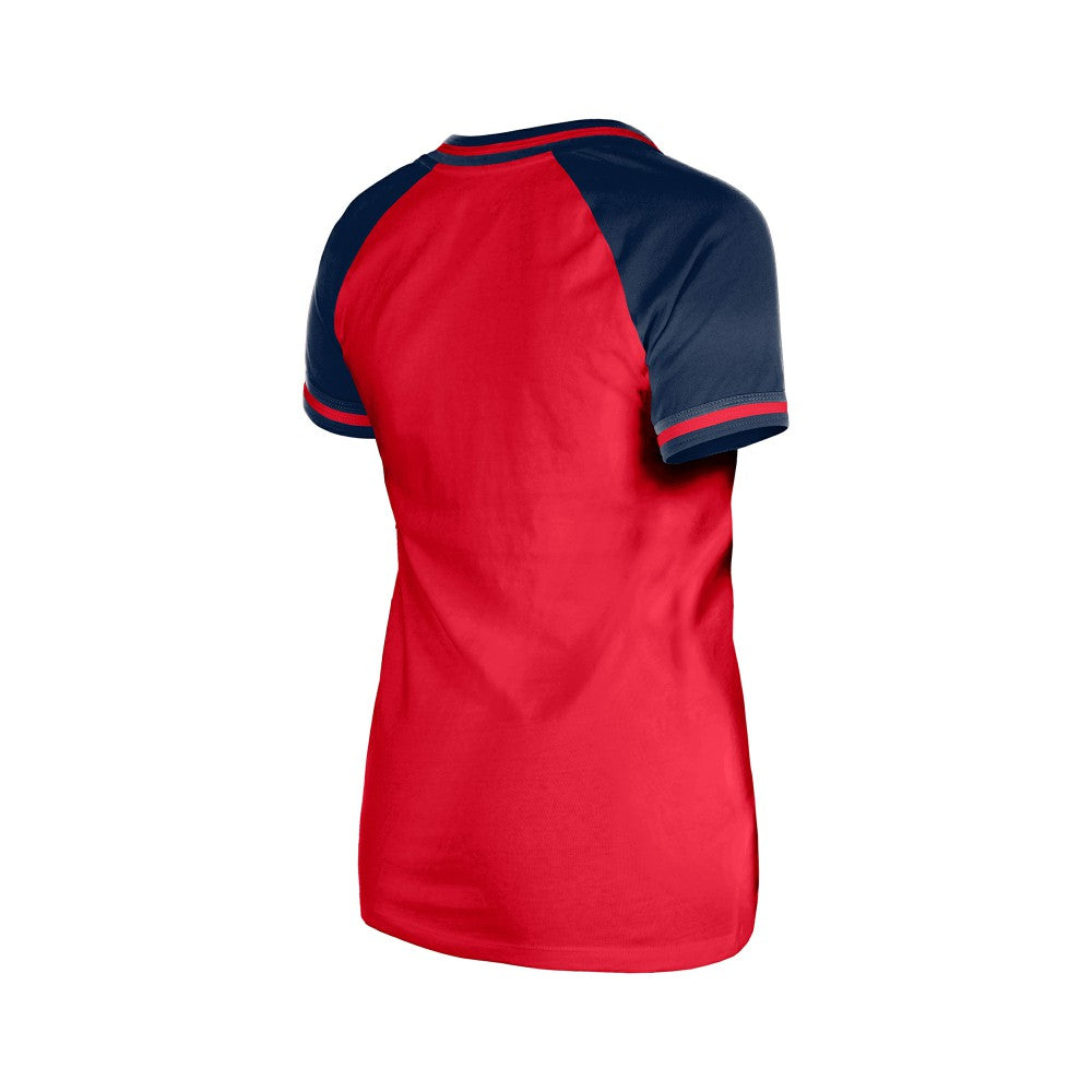 Los Angeles Angels New Era Women's Gameday V-Neck T-Shirt - Red T-shirts