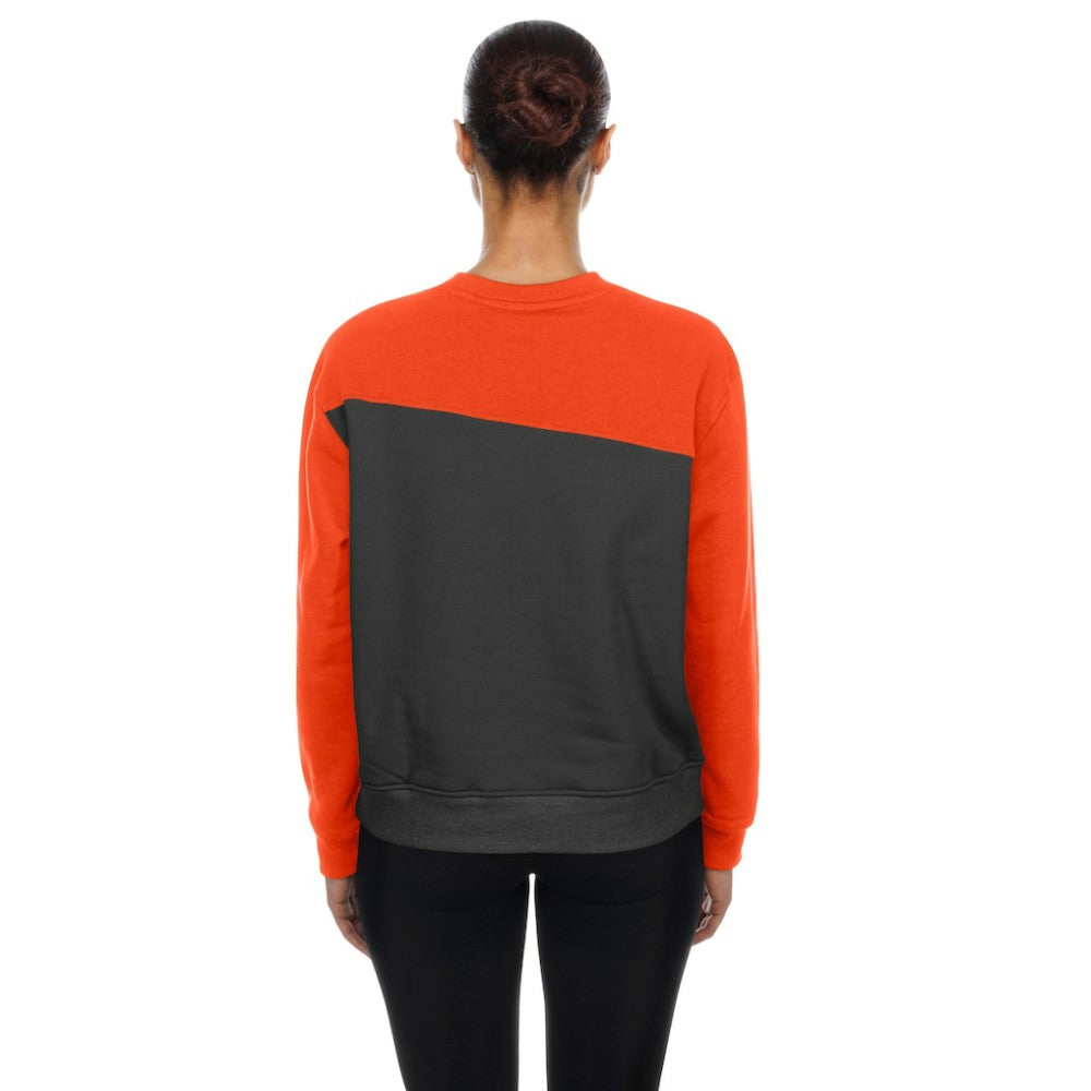 San Francisco Giants New Era Women's Gameday Fleece Sweatshirt - Gray/Orange Sweatshirts