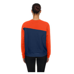 Detroit Tigers New Era Women's Gameday Fleece Sweatshirt - Navy/Orange Sweatshirts