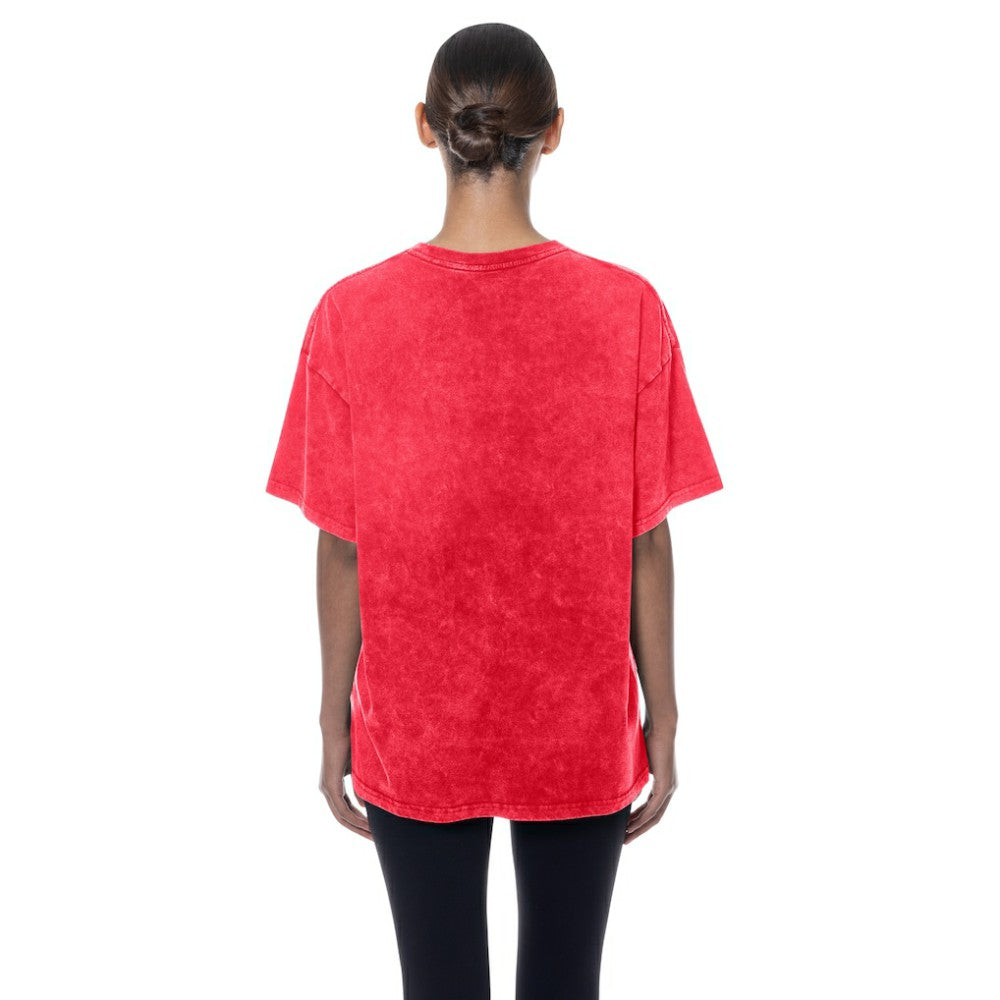 Texas Rangers New Era Women's Oversized Boyfriend T-Shirt - Red T-shirts