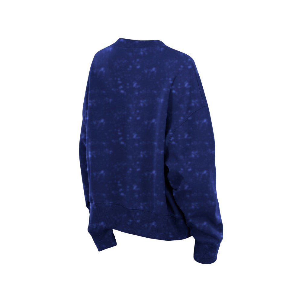 Los Angeles Dodgers New Era Women's Throwback Oversized Boxy Sweatshirt - Royal Sweatshirts