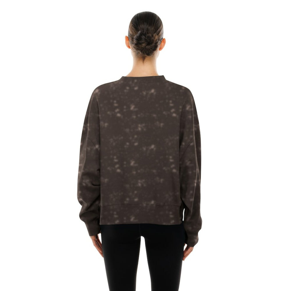 San Diego Padres New Era Women's Throwback Oversized Boxy Sweatshirt - Brown Sweatshirts