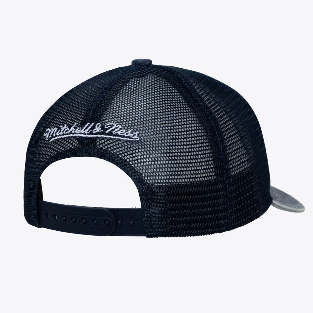 Houston Astros Mitchell & Ness Unisex Cooperstown Gameday Adjustable Trucker Hat - Navy Hats