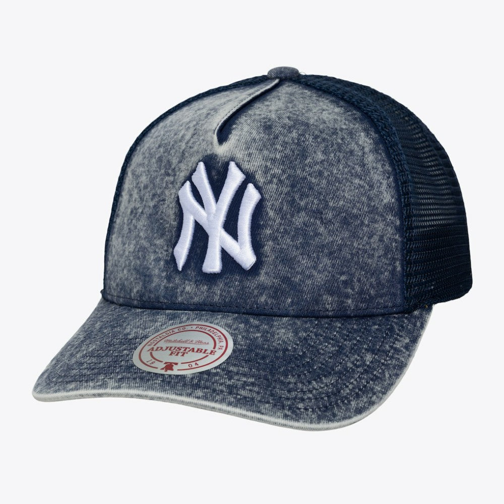 New York Yankees Mitchell & Ness Unisex Gameday Adjustable Trucker Hat - Navy Hats