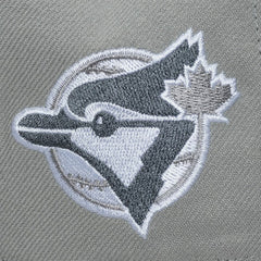 Toronto Blue Jays Mitchell & Ness Cooperstown Thunderstorm Head Coach Pro-Crown Adjustable Hat - Gray Hats
