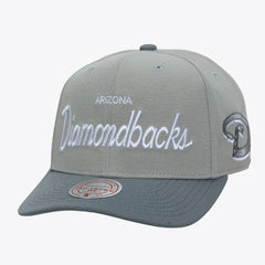 Arizona Diamondbacks Mitchell & Ness Cooperstown Thunderstorm Head Coach Pro-Crown Adjustable Hat - Gray Hats