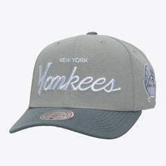 New York Yankees Mitchell & Ness Thunderstorm Head Coach Pro-Crown Adjustable Hat - Gray Hats