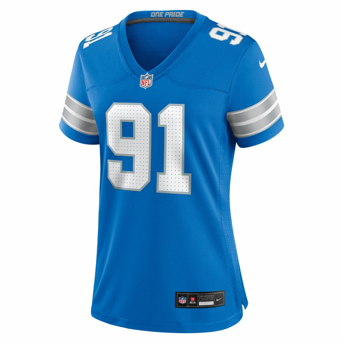Tyleik Williams Detroit Lions Women's Team Game Jersey - Blue Jerseys