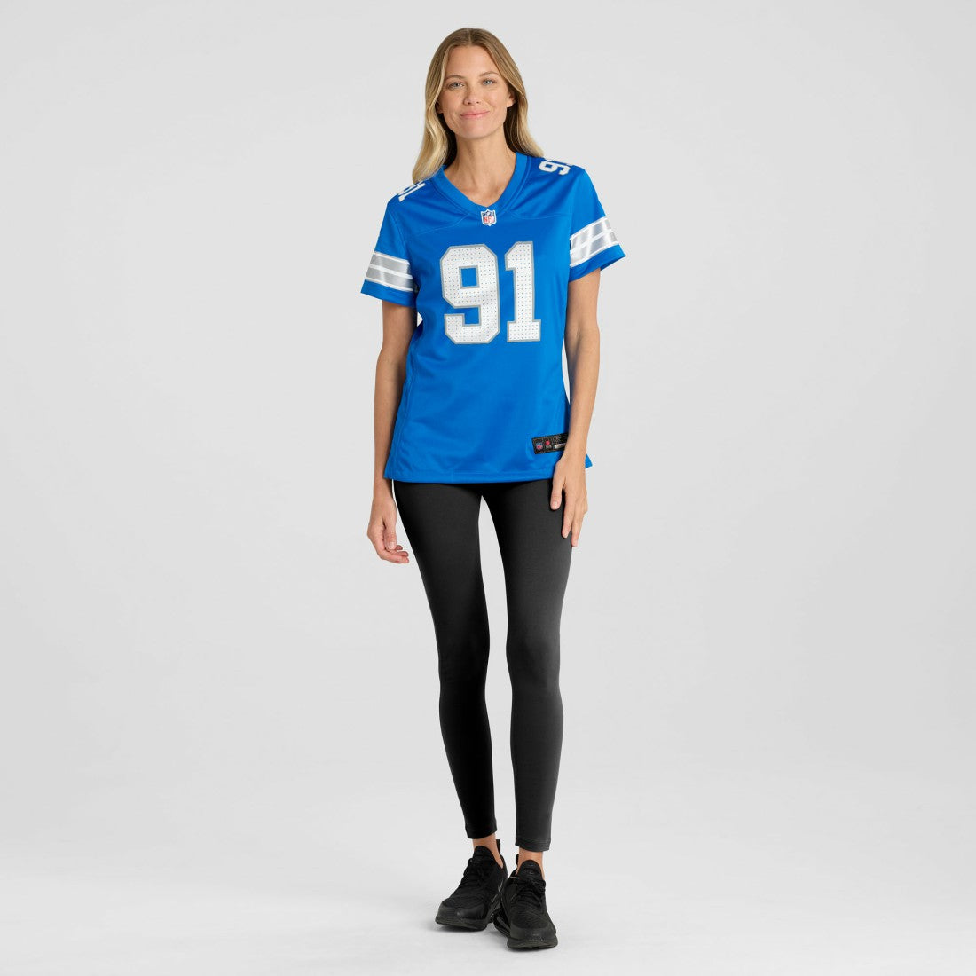 Tyleik Williams Detroit Lions Women's Team Game Jersey - Blue Jerseys