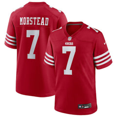 Thomas Morstead San Francisco 49ers Team Game Jersey - Scarlet Jerseys