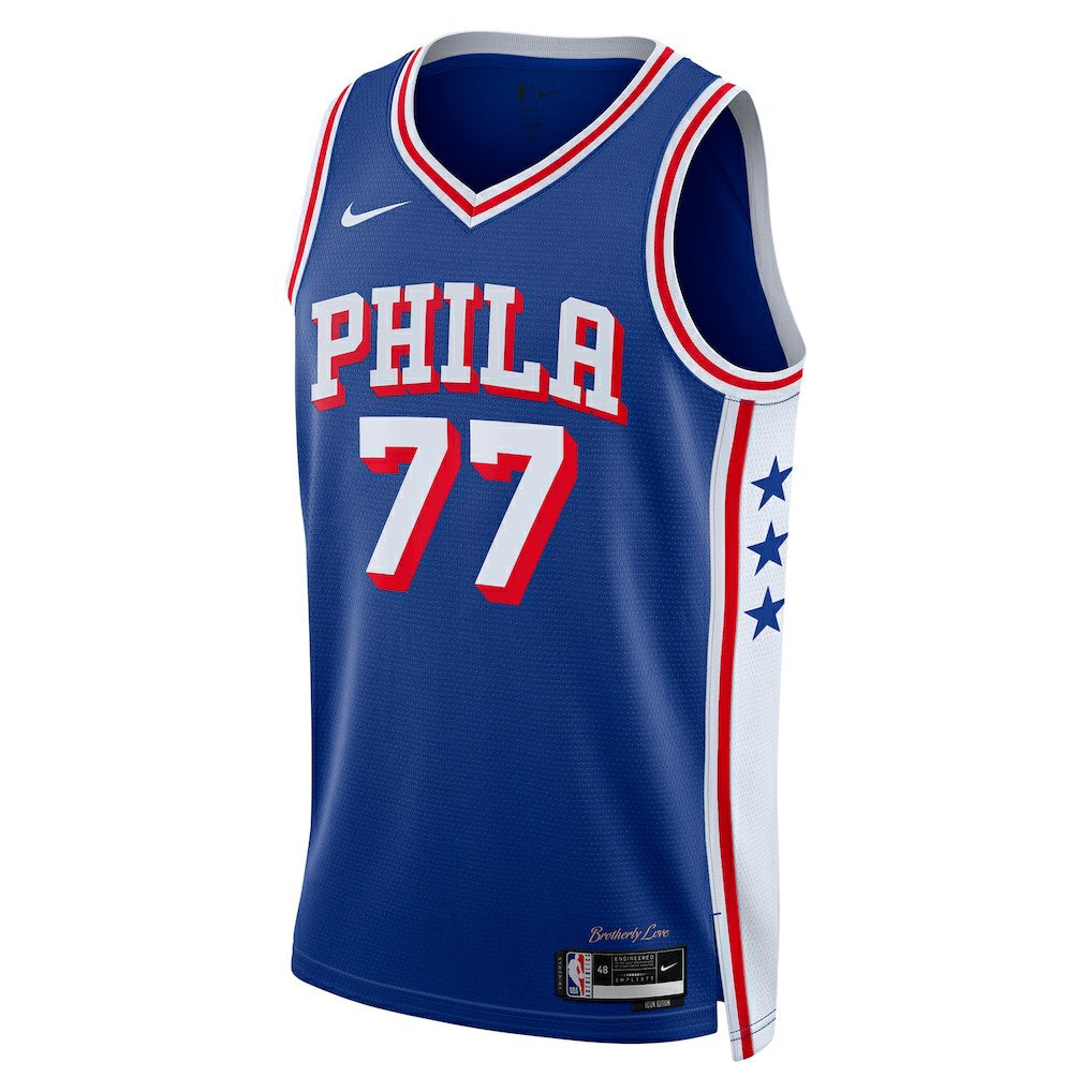 V. J. Edgecombe Philadelphia 76ers Unisex 2025 NBA Draft First Round Pick Swingman Jersey Icon Edition Royal - Nike