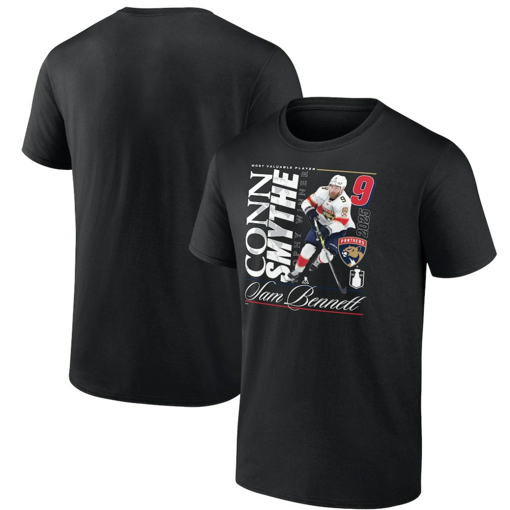 Sam Bennett Florida Panthers 2025 Conn Smythe Winner T-Shirt - Black | US 203256779