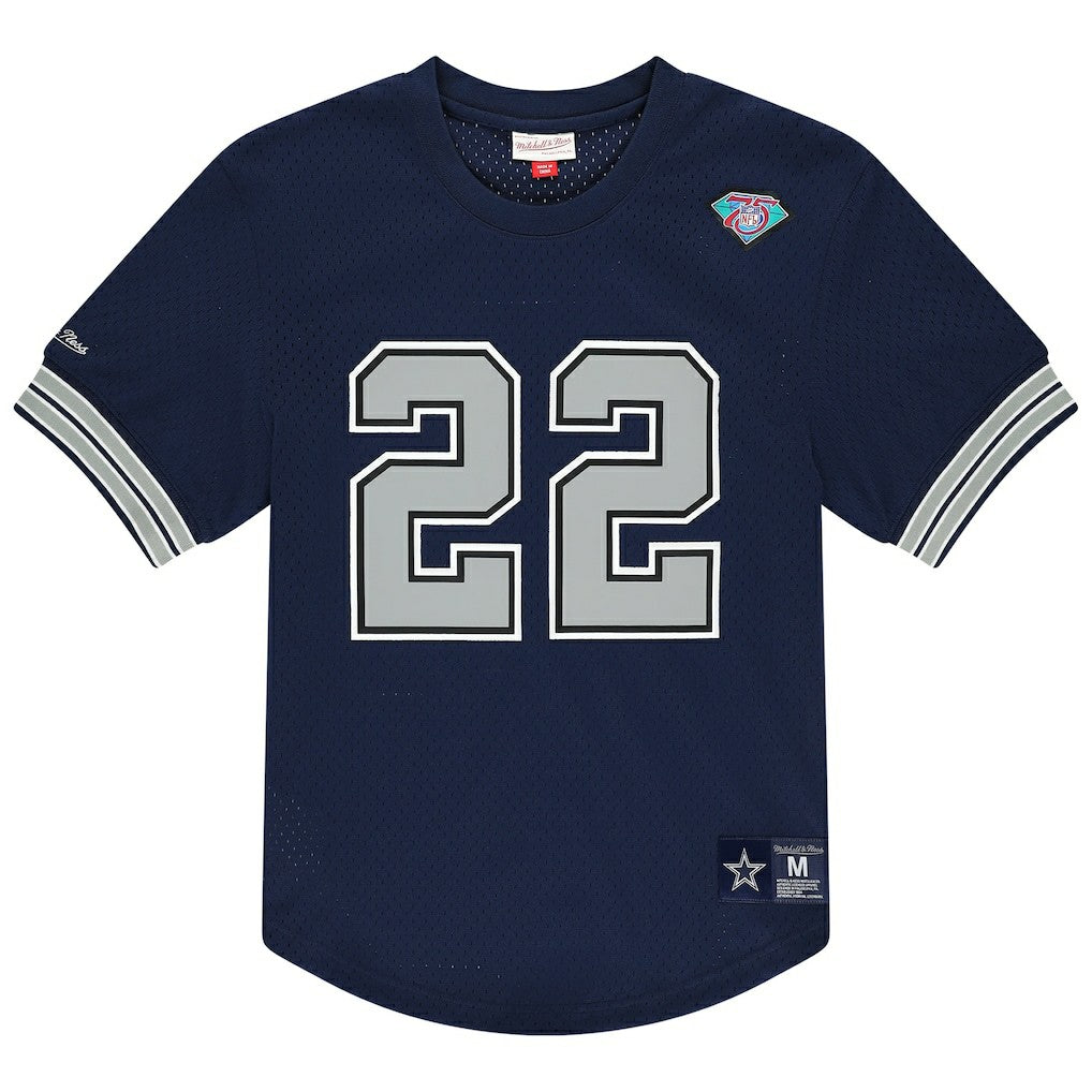 Emmitt Smith Dallas Cowboys Retired Player Name & Number Mesh T-Shirt - Navy T-shirts