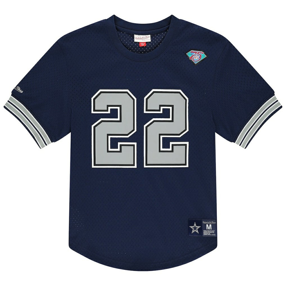 Emmitt Smith Dallas Cowboys Retired Player Name & Number Mesh T-Shirt - Navy T-shirts