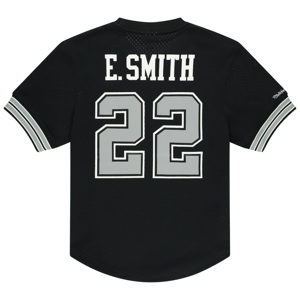 Emmitt Smith Dallas Cowboys Retired Player Name & Number Mesh Top - Black Tops