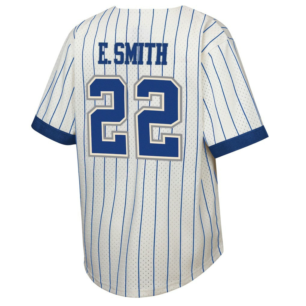 Emmitt Smith Dallas Cowboys Youth Retired Player Name & Number Baseball Jersey - Cream Jerseys