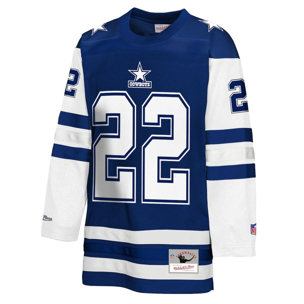 Emmitt Smith Dallas Cowboys Youth Hockey Fashion Jersey - Navy Jerseys