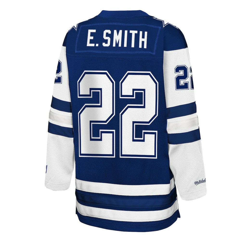 Emmitt Smith Dallas Cowboys Youth Hockey Fashion Jersey - Navy Jerseys