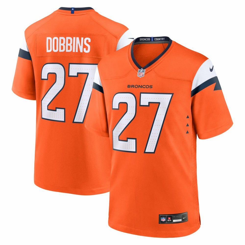 J.K. Dobbins Denver Broncos Team Game Jersey - Orange Jerseys