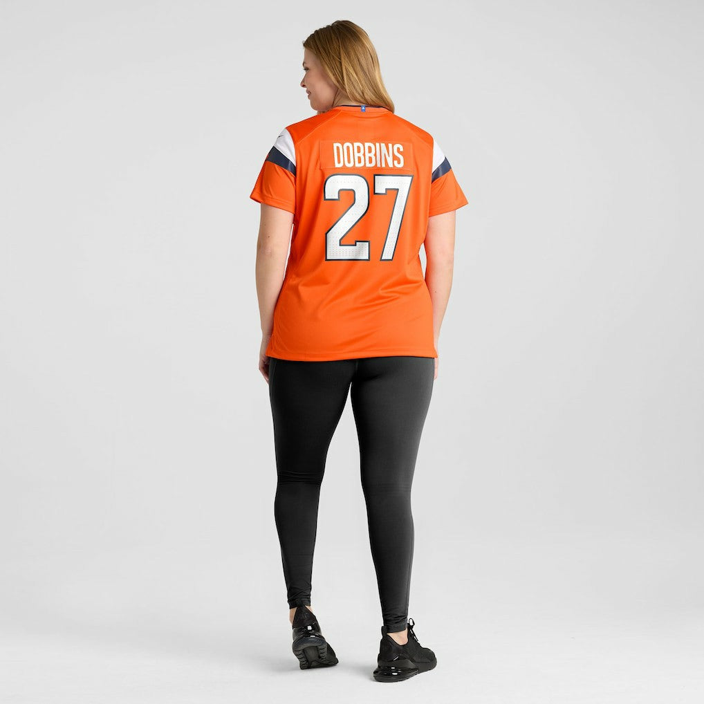 J.K. Dobbins Denver Broncos Women's Team Game Jersey - Orange Jerseys