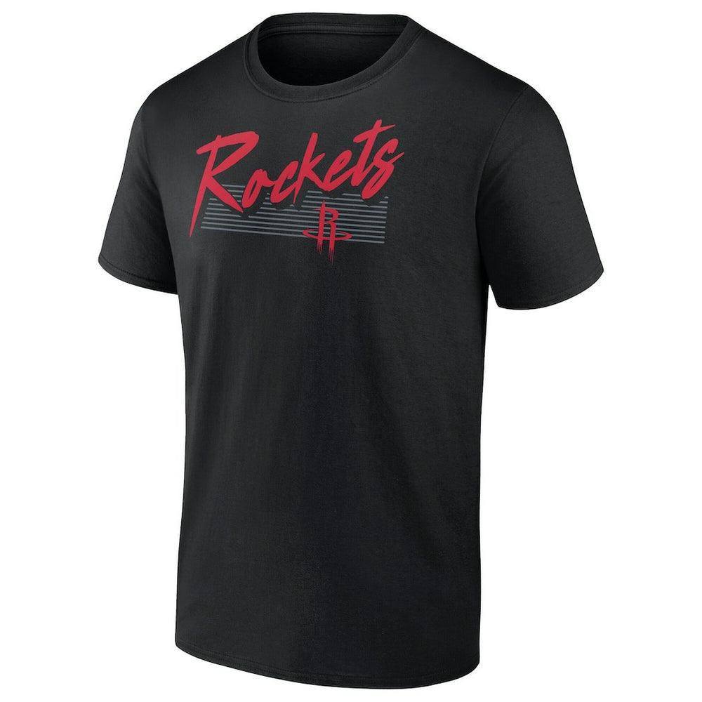 Houston Rockets Color Block Slant Quick Strike T-Shirt Black