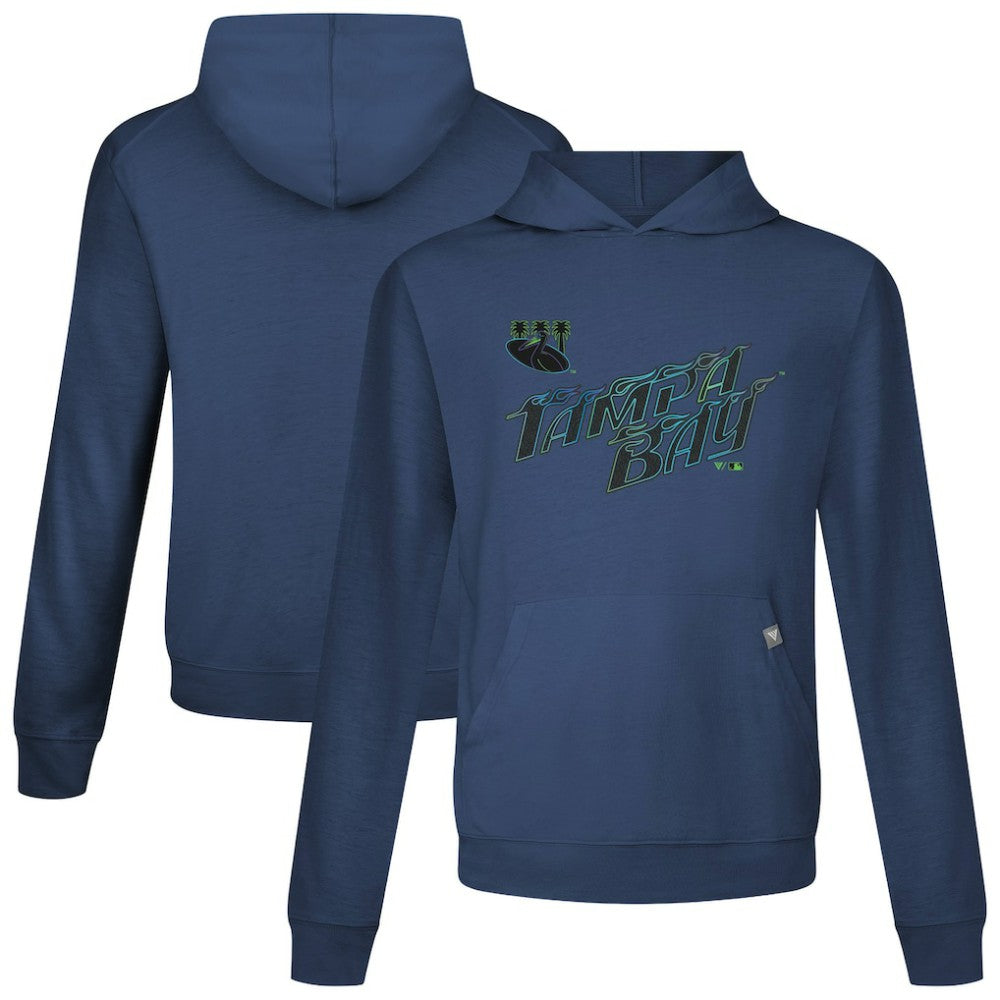 Tampa Bay Rays Levelwear City Connect Relay Core Logo Pullover Hoodie - Navy Hoodies