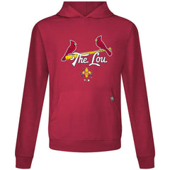 St. Louis Cardinals Levelwear City Connect Relay Back Splash Pullover Hoodie - Red Hoodies