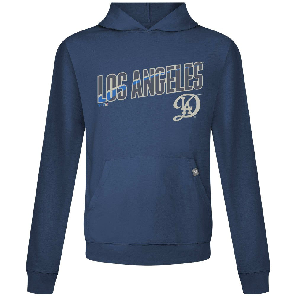 Los Angeles Dodgers Levelwear City Connect Relay Back Splash Pullover Hoodie - Navy Hoodies