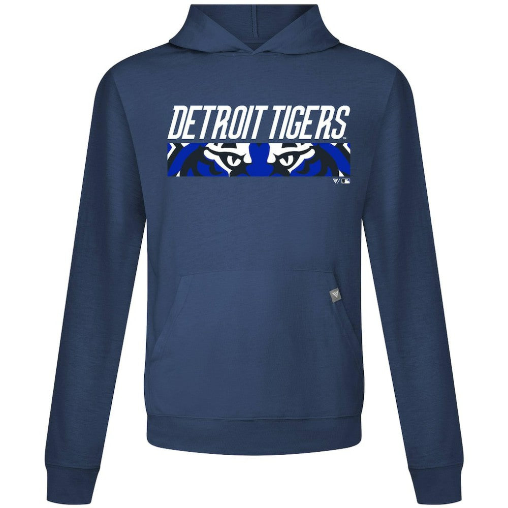 Detroit Tigers Levelwear City Connect Relay Back Splash Pullover Hoodie - Navy Hoodies