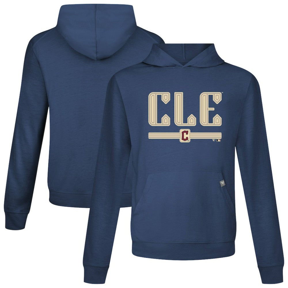 Cleveland Guardians Levelwear City Connect Relay Back Splash Pullover Hoodie - Navy Hoodies